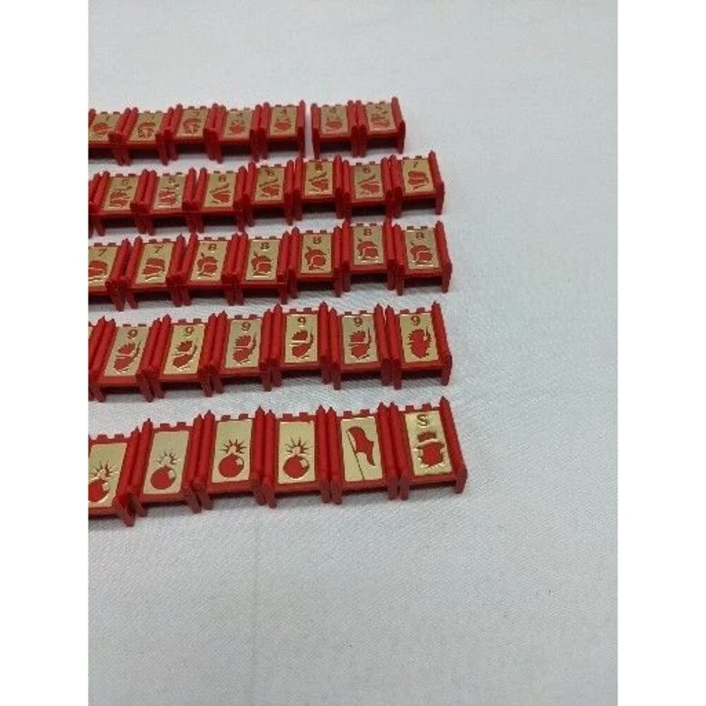 *INCOMPLETE* (39) 1986 Stratego Red Player Board Game Replacement Pieces